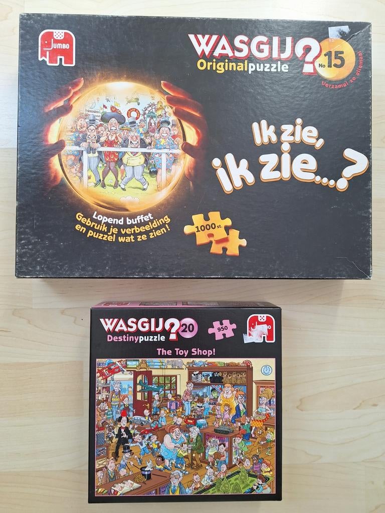 Wasgij? puzzels 950 en 1000 stukjes, Ophalen of Verzenden, 500 t/m 1500 stukjes, Zo goed als nieuw