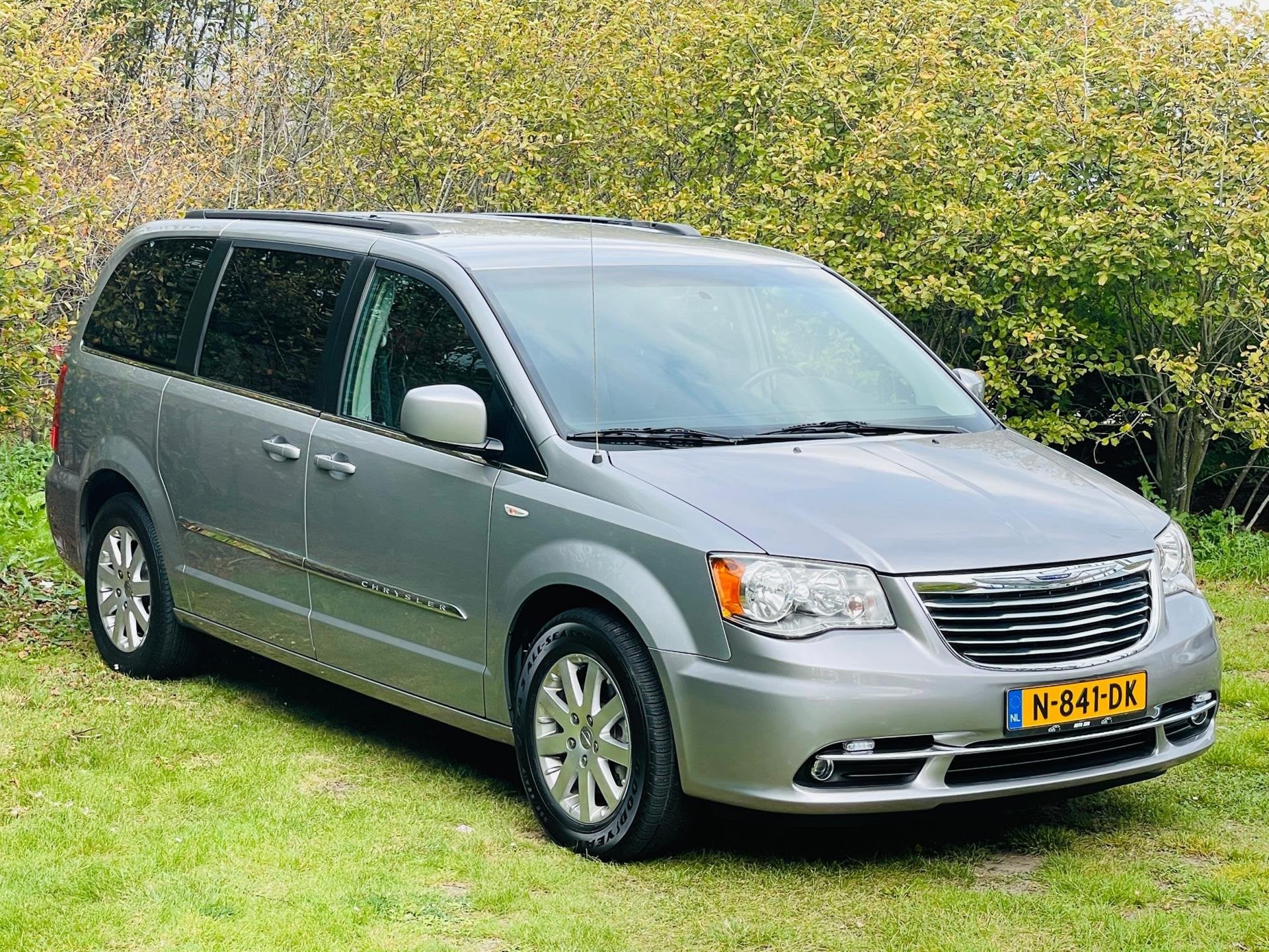 Chrysler Grand Voyager 3.6 V6/Stow&Go/Trekhaak7Pers, Auto's, Chrysler, 450 kg, Zwart, Grand Voyager, 7 stoelen