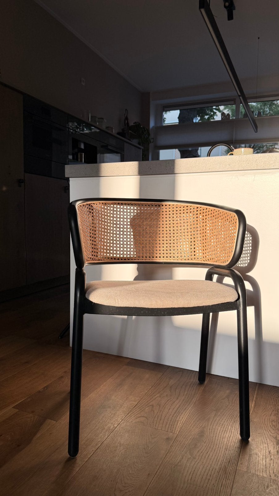 4x rotan stoel, Ophalen, Japandi, Riet of Rotan, Zo goed als nieuw