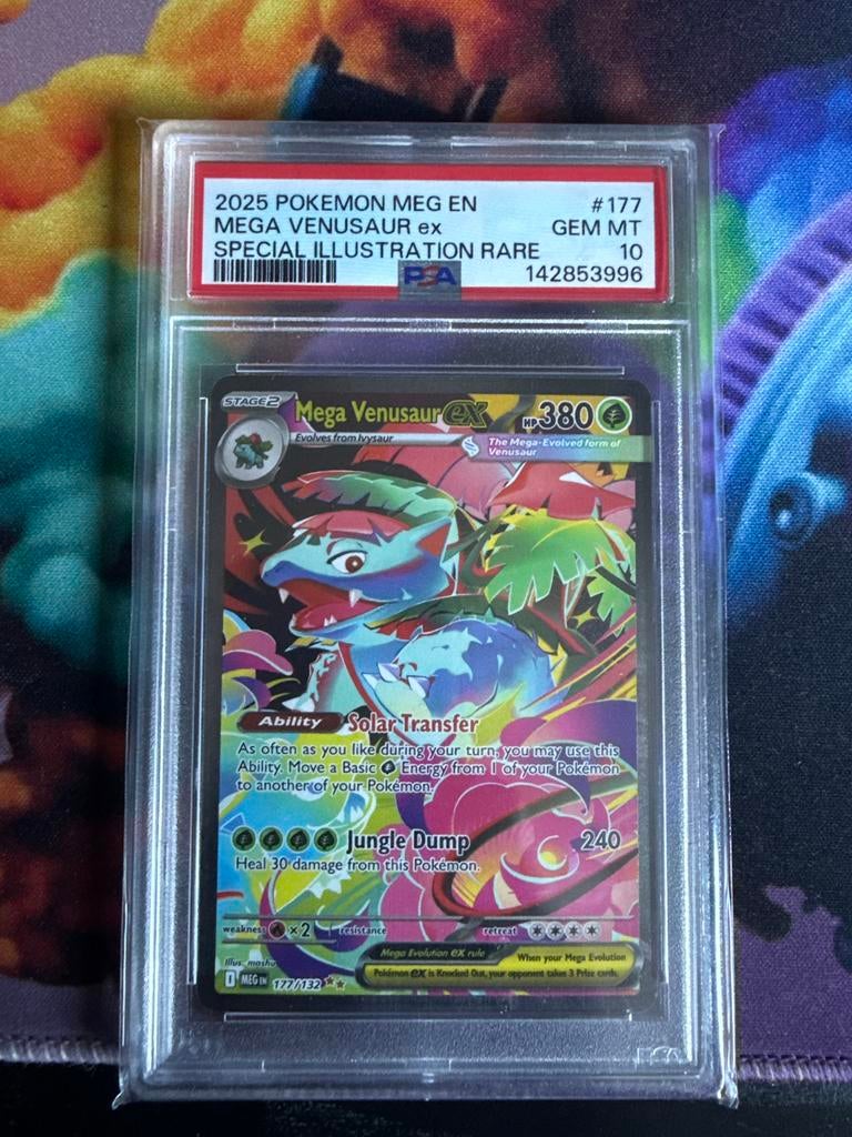 Pokémon Mega Venusaur EX Special Illustration Rare PSA 10, Ophalen of Verzenden, Zo goed als nieuw