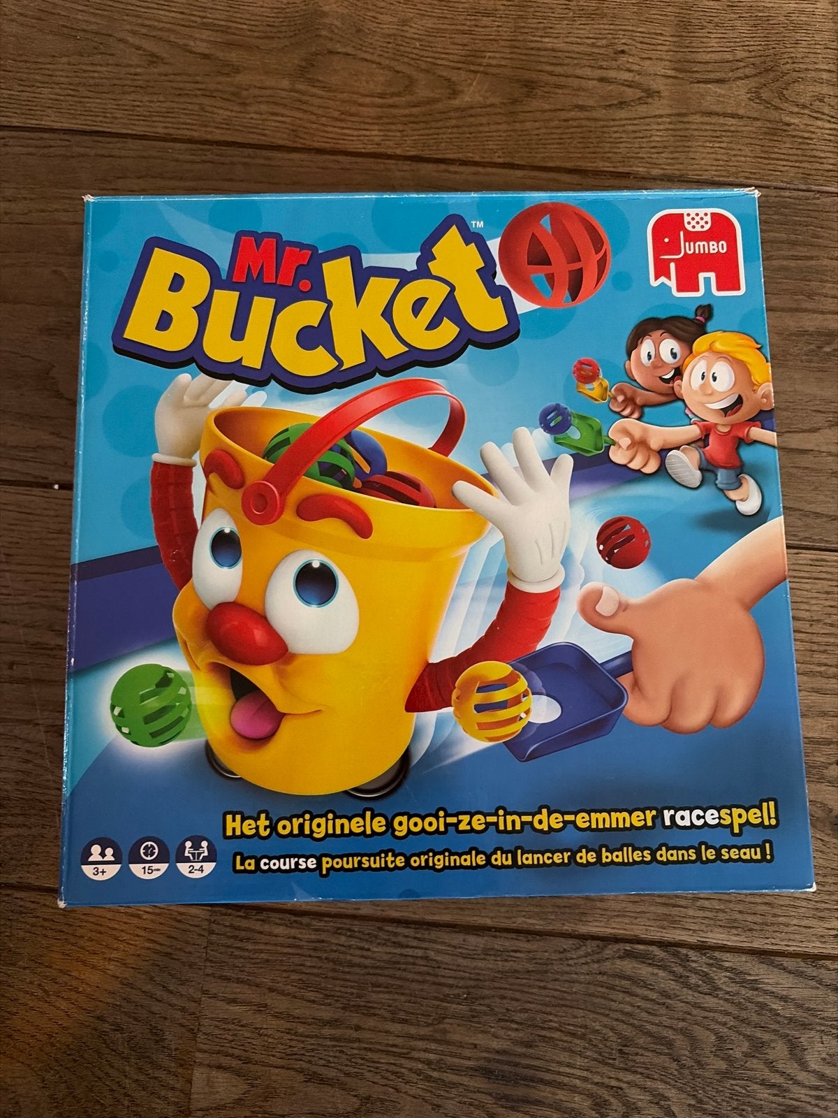 Mr. Bucket: Het originele gooi-ze-in-de-emmer racespel!, Ophalen of Verzenden, Zo goed als nieuw, Jongen of Meisje