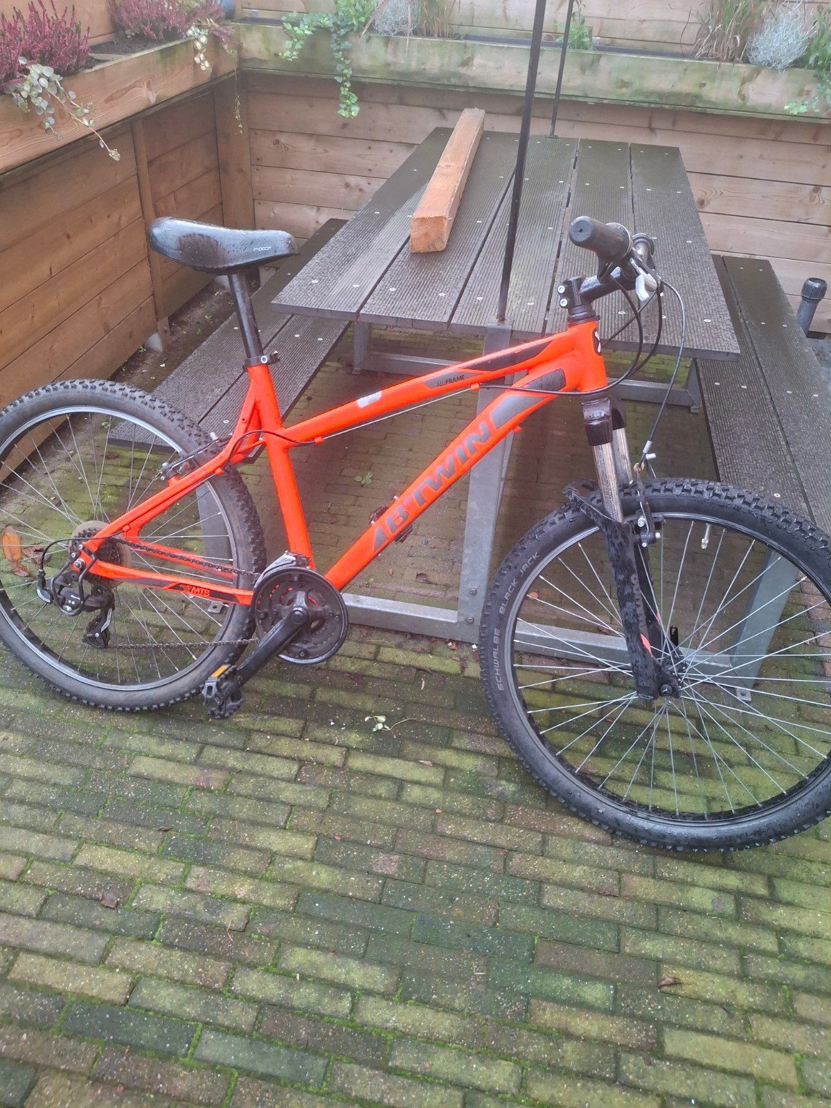 btwin 26 inch mountainbike, Fietsen en Brommers, Ophalen, Gebruikt, Staal, 24 inch of meer