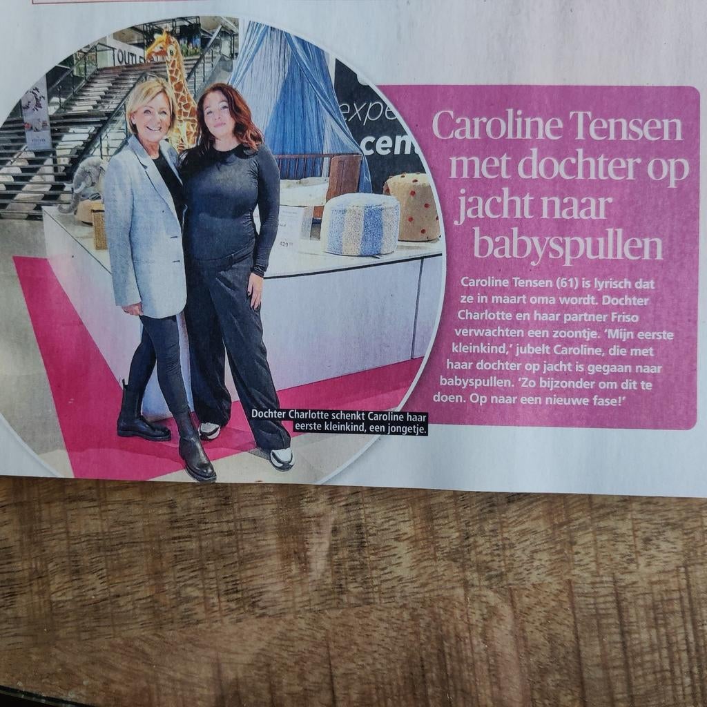 Caroline Tensen Artikel Knipsel, Verzamelen, Ophalen of Verzenden, 1980 tot heden, Nederland, Knipsel(s)