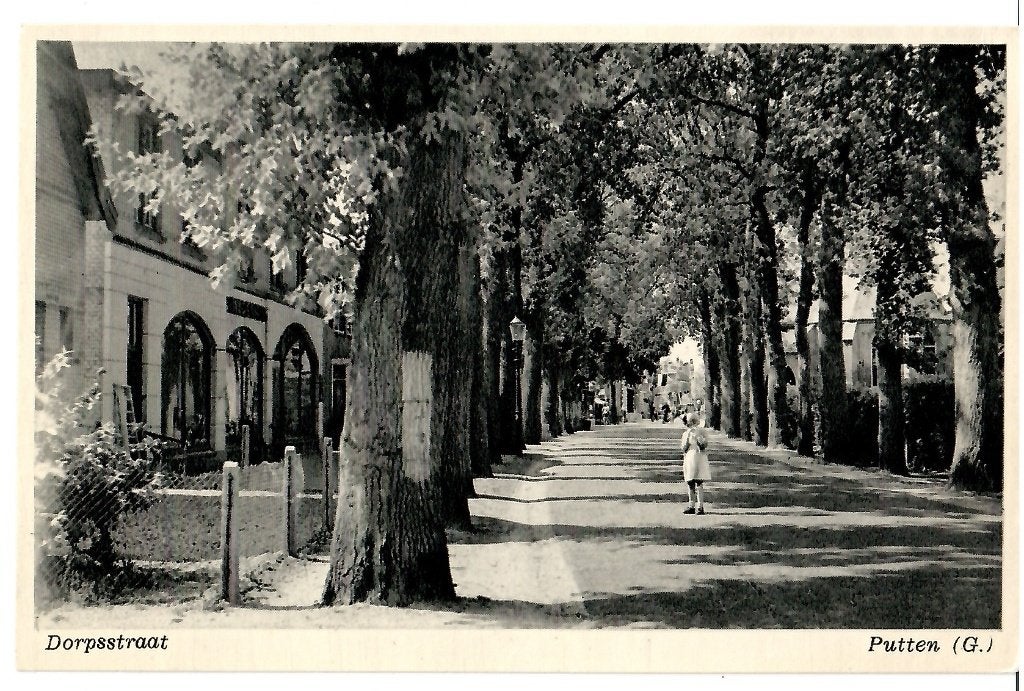 Putten - Dorpsstraat, Verzamelen, Ansichtkaarten | Nederland, Ophalen of Verzenden, Voor 1920, Ongelopen, Gelderland
