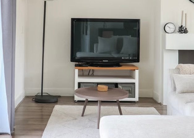 Houten tv-meubel, Ophalen, Gebruikt, 50 tot 100 cm, Minder dan 100 cm