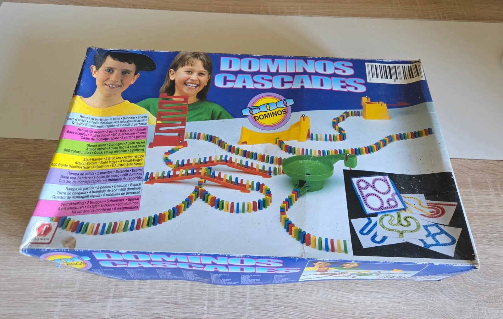 Vintage Faiplast Dominos Cascades – 600 domino's, Antiek en Kunst, Ophalen of Verzenden