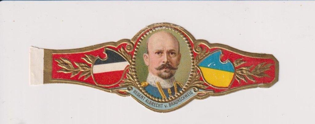 sigarenbanden - ALBRECHT V BRAUNSCHWEIG, Verzamelen, Rookartikelen, Aanstekers en Luciferdoosjes, Ophalen of Verzenden, Zo goed als nieuw