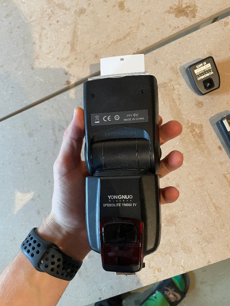 Yongnuo YN560 IV Universal Speedlite flitser met extra's, Instellicht, Yongnuo, Ophalen of Verzenden, Zo goed als nieuw