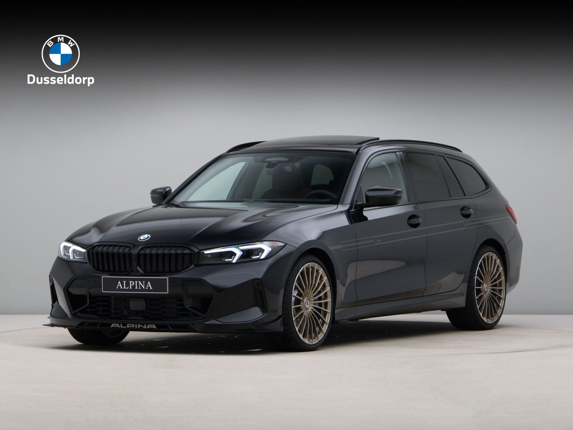 Alpina B3 GT Touring SWITCH-TRONIC Allrad - Black Sapphire /, Auto's, Automaat, Zwart, 2993 cc, Zwart