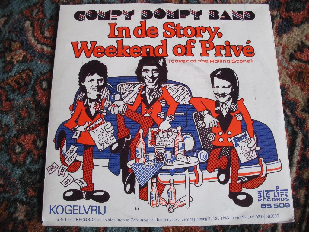 Gompy Dompy Band - In de Story Weekend of Prive (rb), Ophalen of Verzenden, Zo goed als nieuw, 12 inch, Levenslied of Smartlap