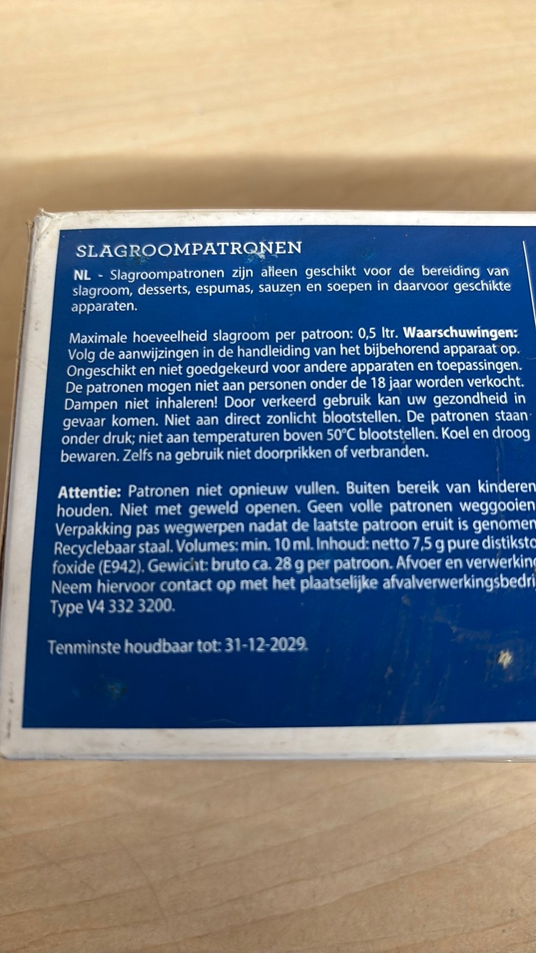 Slagroom patronen, Ophalen of Verzenden, Nieuw