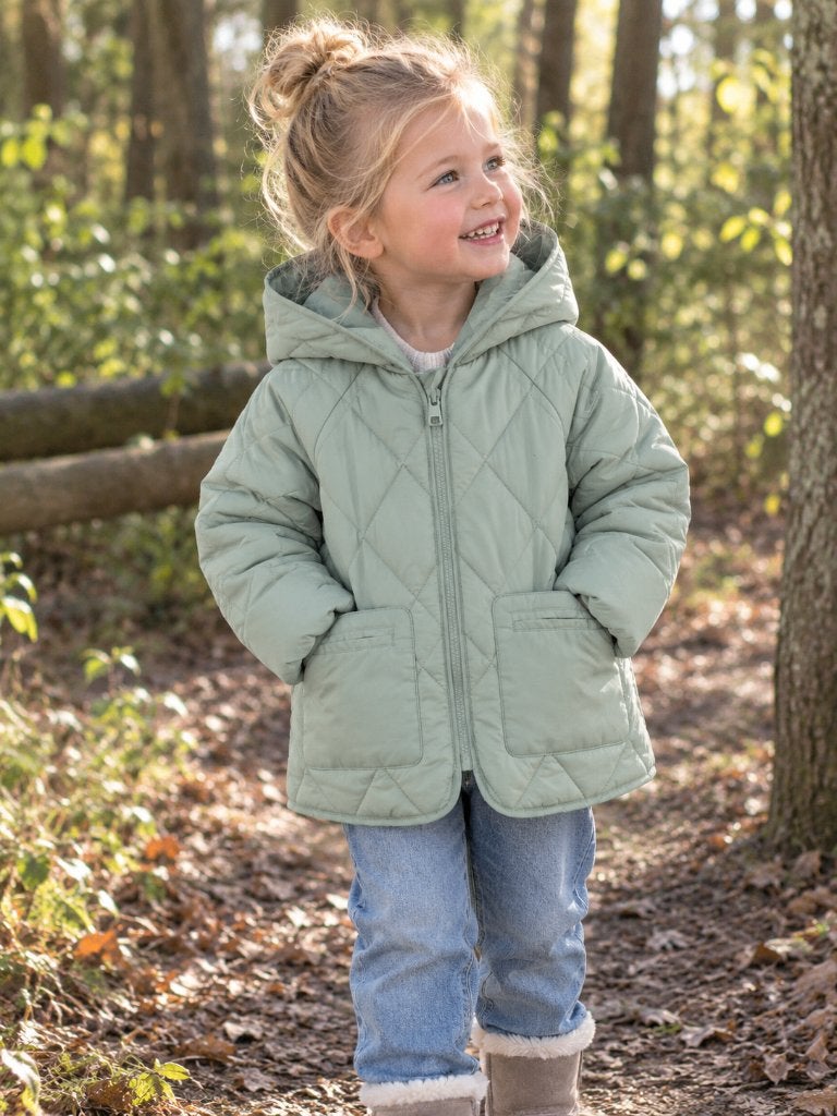 Winterjas Blue Seven Saliegroen maat 98 NIEUW, SO, Blue seven, Meisje, Nieuw