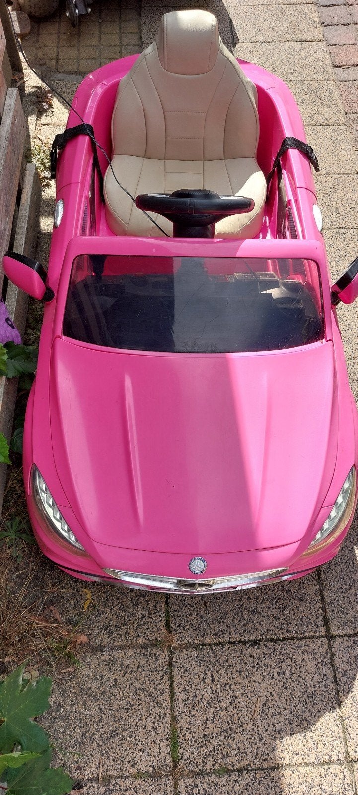 Elektrische kinderauto Mercedes G-Klasse en roze cabrio, Ophalen of Verzenden, Gebruikt, Afstandsbediening