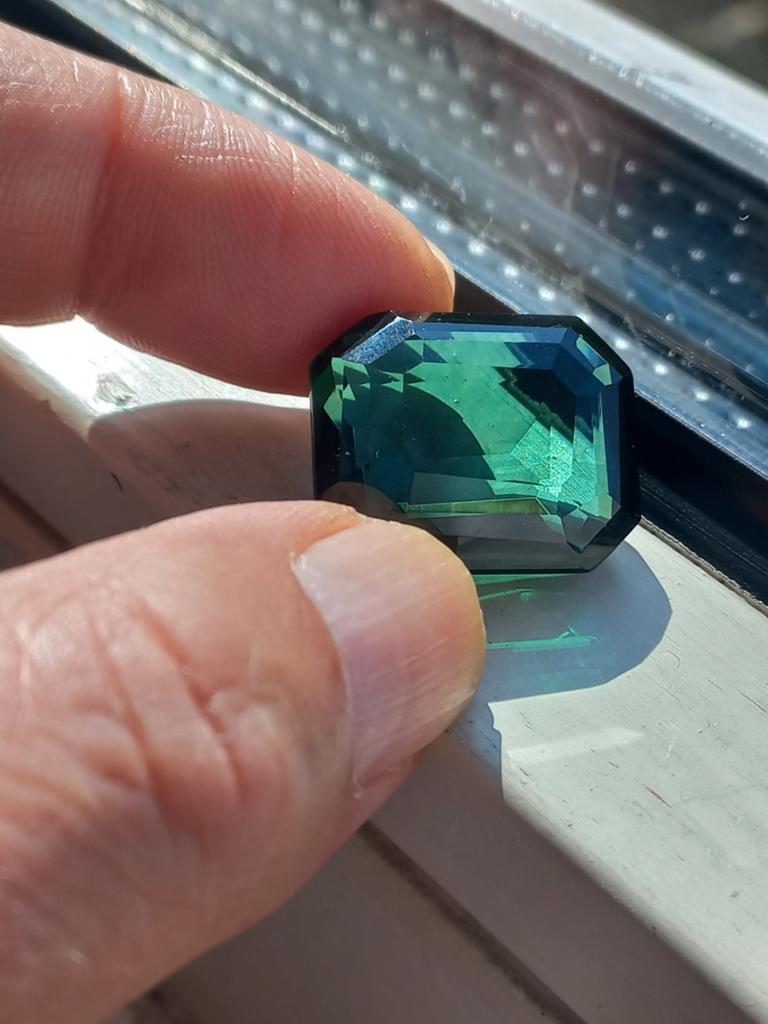 Groene toermalijn., Ophalen of Verzenden, Zo goed als nieuw
