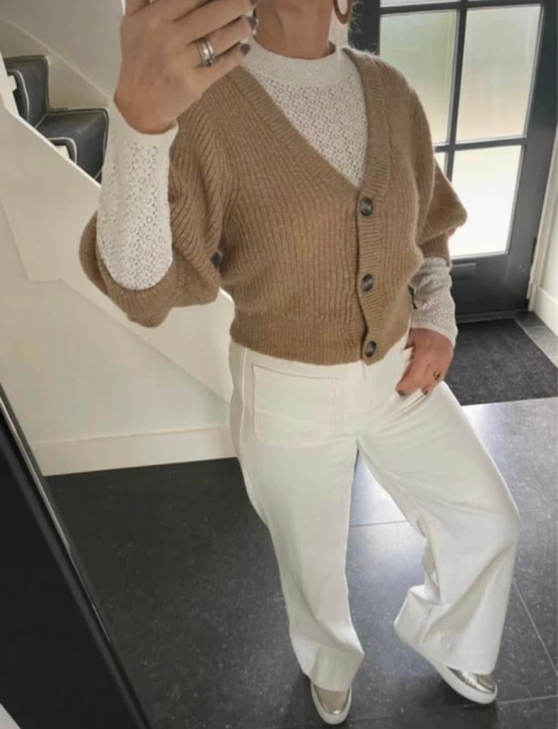 Copenhagen Muse, prachtig vest(je) in mooie aardetint, S/M, Ophalen of Verzenden, Zo goed als nieuw, Maat 38/40 (M), Beige