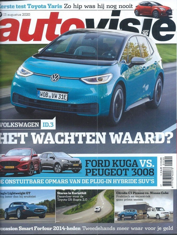 Autovisie 17 2020 : VW ID3 - Toyota Supra 2.0 - Datsun 240Z, Ophalen of Verzenden, Gelezen, Algemeen