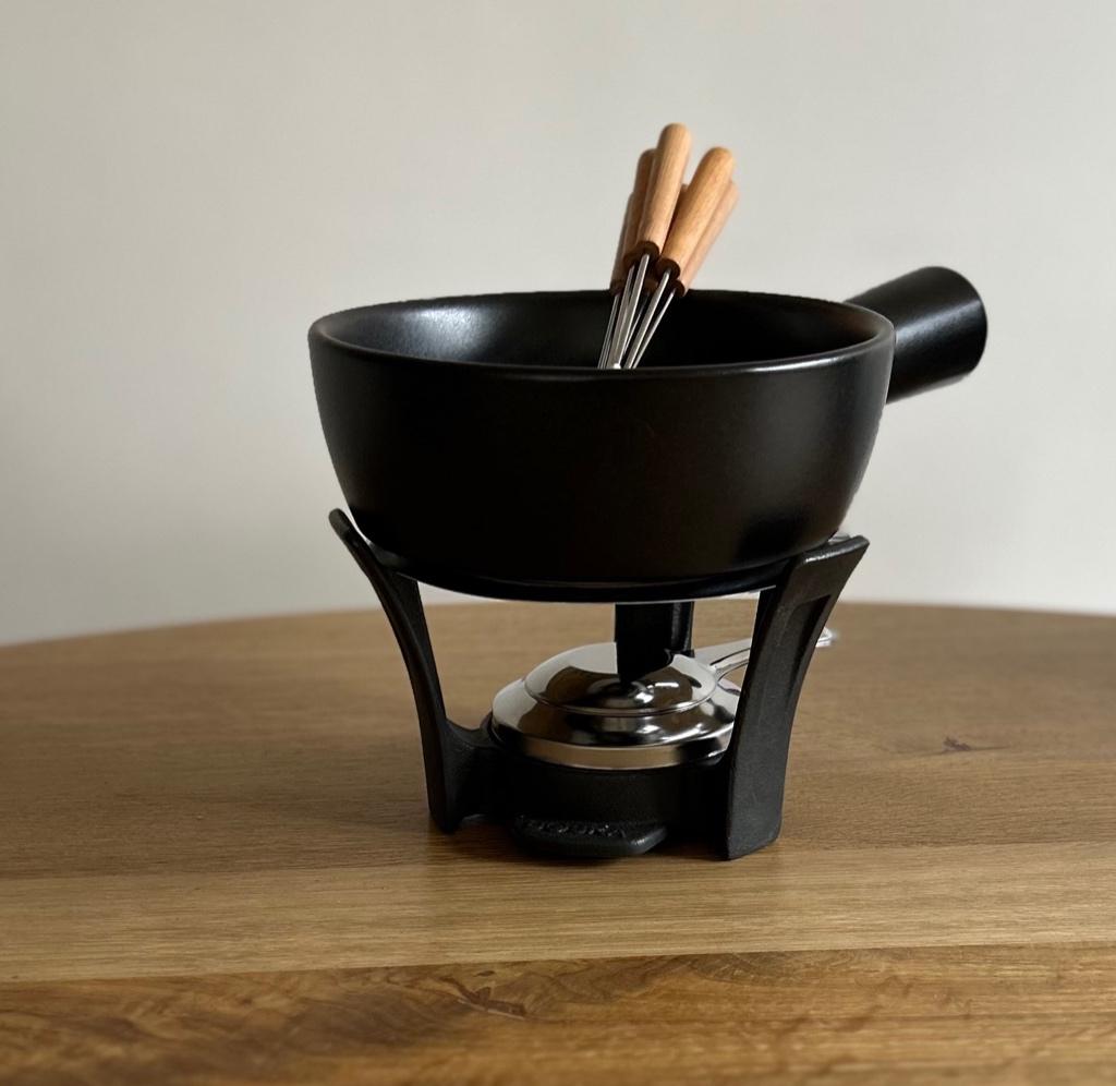 Boska Fondueset Nero - Kaasfondueset, Ophalen of Verzenden, Zo goed als nieuw, Brander, Fondueset