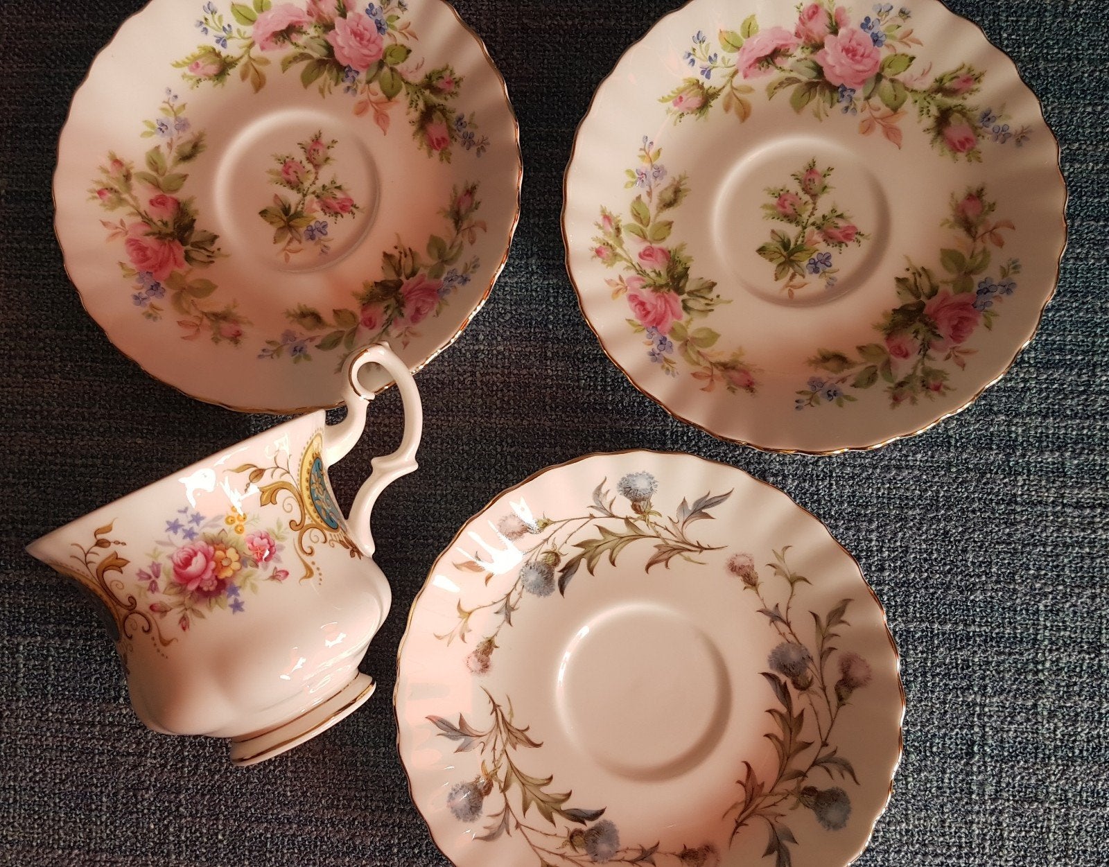 Royal Albert Moss Rose - Brigadoon - Berkeley, Ophalen, Gebruikt, Overige stijlen, Kop(pen) en/of Schotel(s)
