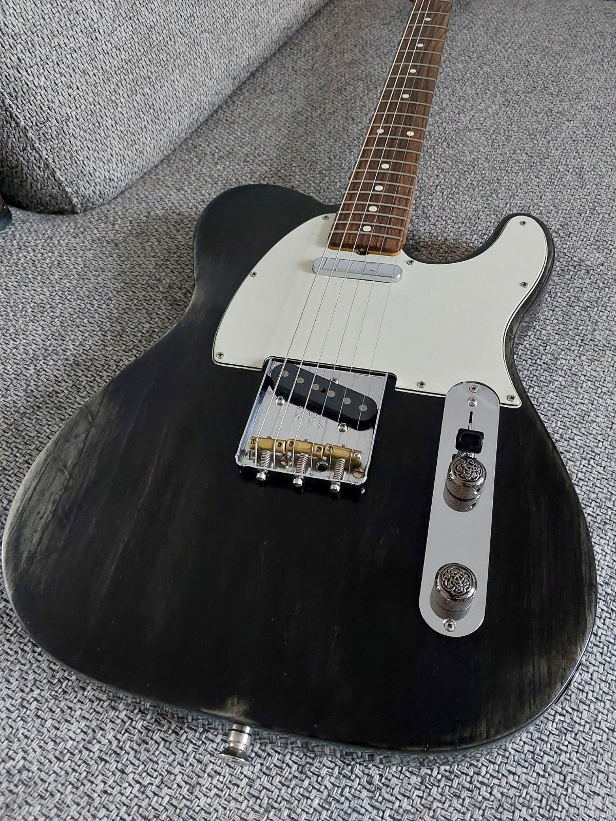 Fender Telecaster Black and White Slight Relic, Ophalen, Zo goed als nieuw, Solid body, Fender