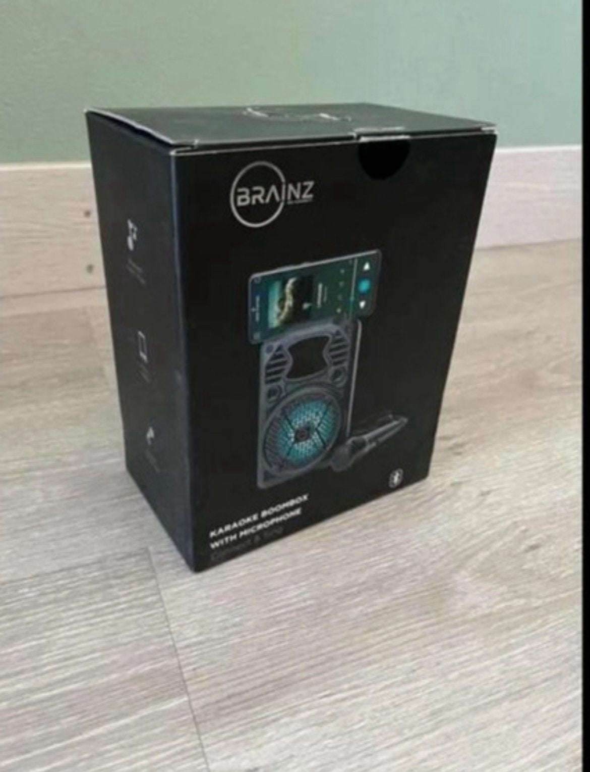 karaoke box met bluetooth en microfoon, Ophalen of Verzenden, Nieuw, Complete set