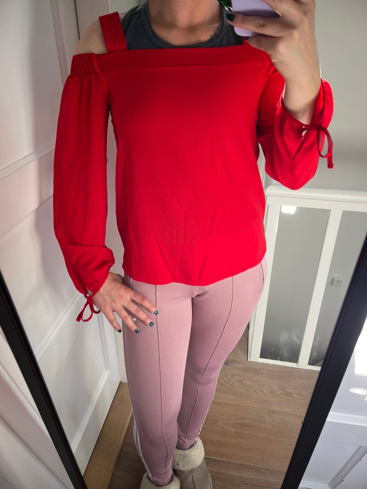 Rode blouse maat S / 36, Ophalen of Verzenden, Zo goed als nieuw, Maat 36 (S), Rood