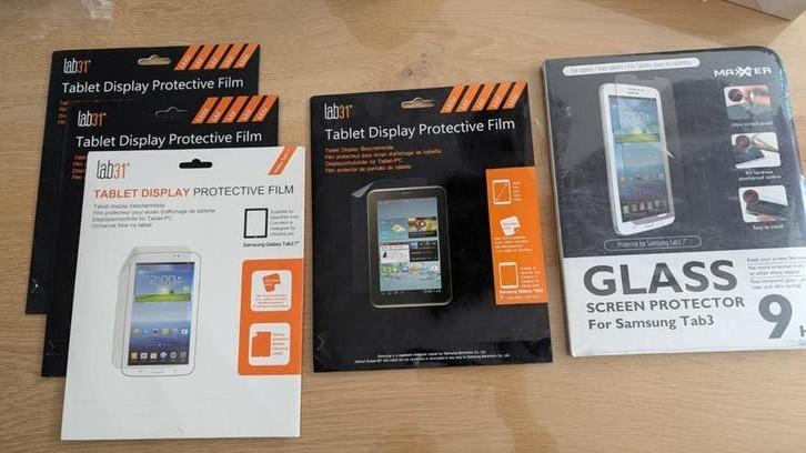 Samsung Galaxy Tab Screenprotectors (diverse modellen), Computers en Software, Windows Tablets, Nieuw, Ophalen
