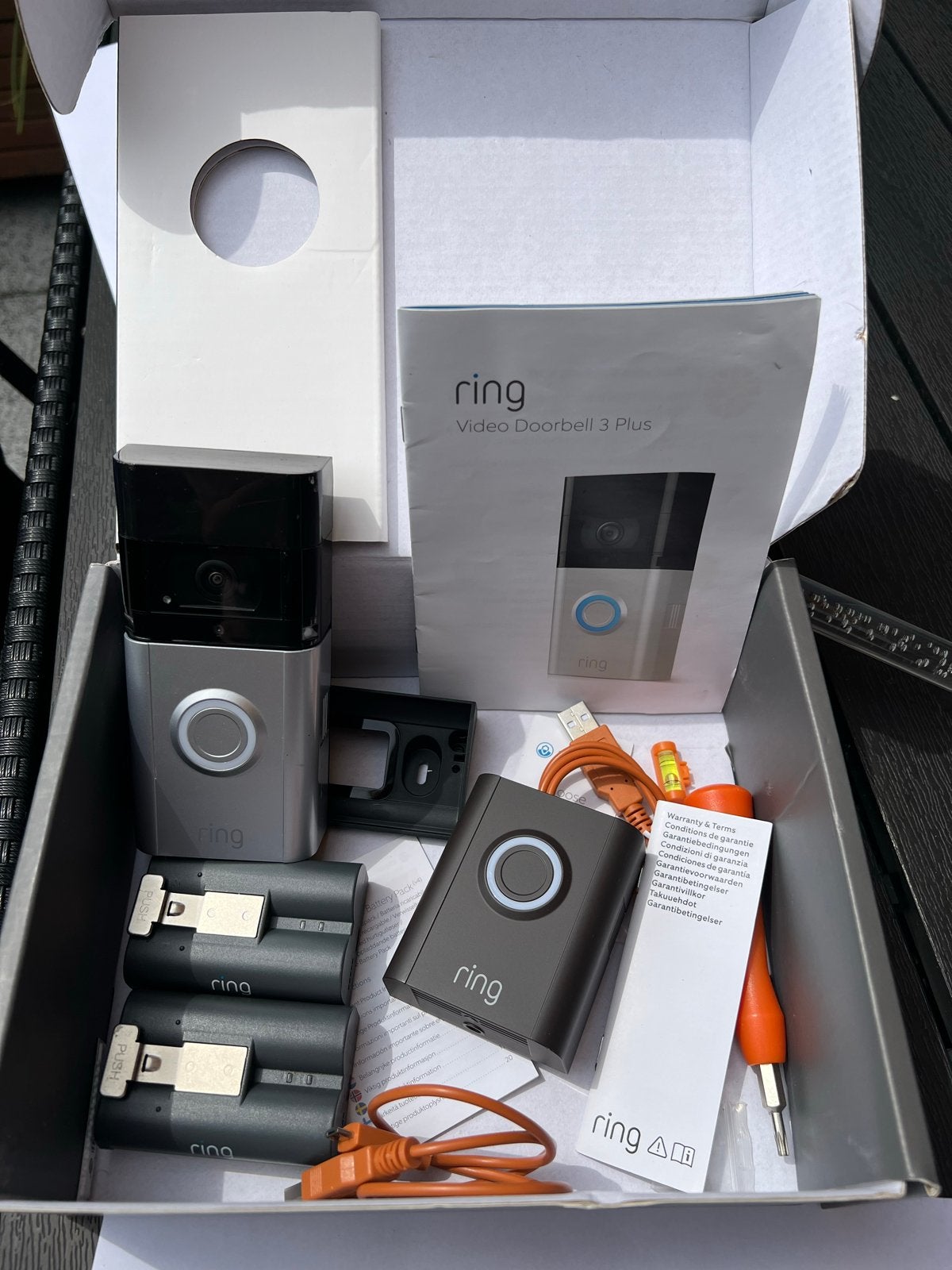 Ring Video Doorbell 3 Plus - Slimme Deurbel met HD Video, Ophalen of Verzenden, Bewegingsdetectiesensor, Nieuw, Draadloos