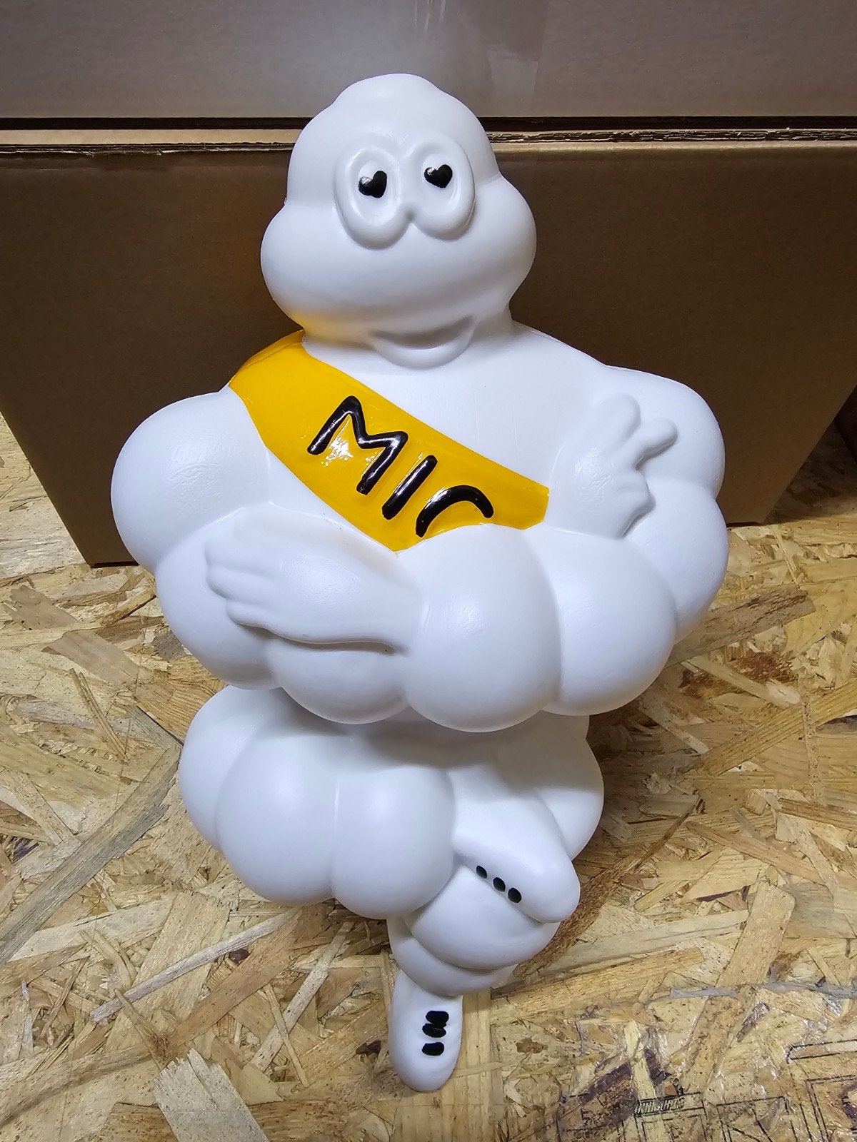 Michelin pop zittend model 37 cm incl led nieuw, Ophalen of Verzenden, Nieuw, Reclamebord