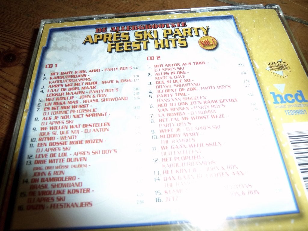 cd APRÈS SKI 2cd box - HCD MUSIC PRODUCTIONS, Ophalen of Verzenden