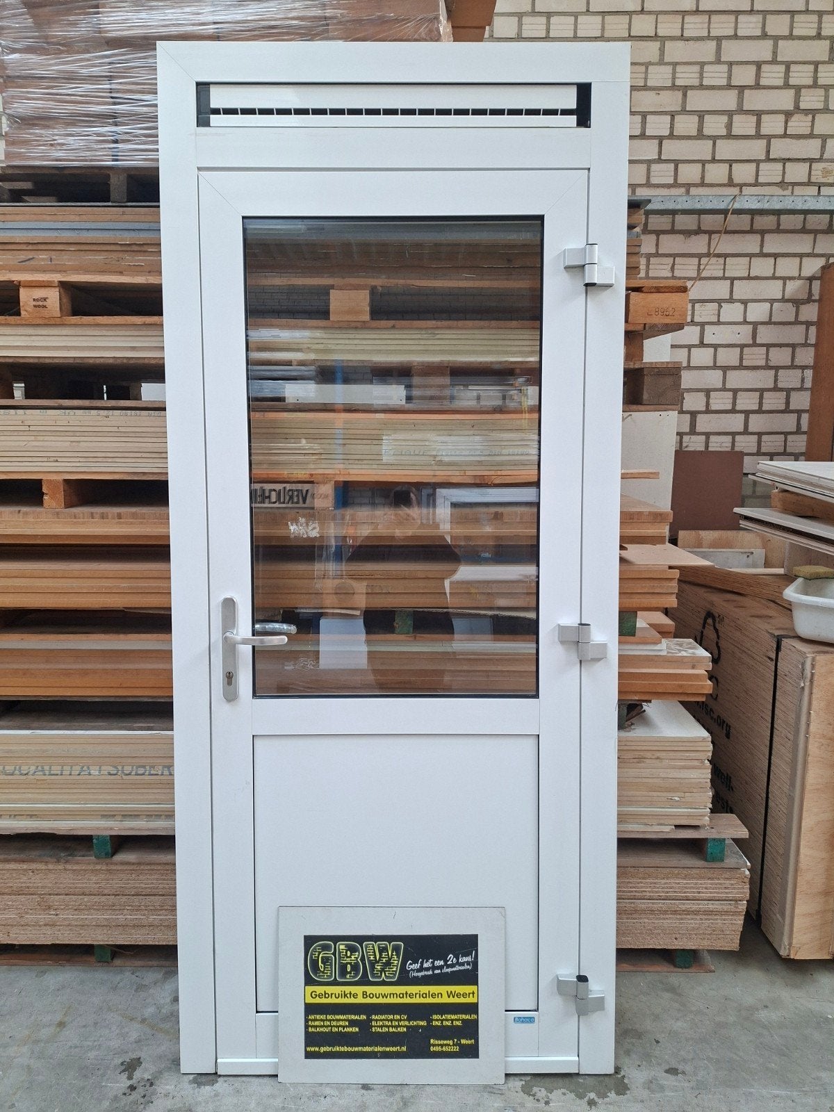 aluminium achterdeur 101x237,5, dubbele deur 206x237,5 deur, Ophalen, Gebruikt, Deurkozijn, Aluminium