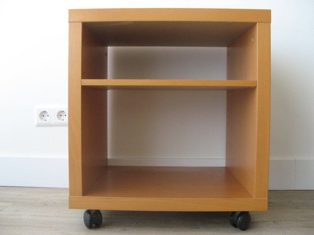 Een verrijdbaar open kastje met wieltjes., Huis en Inrichting, Kasten | Overige, Ophalen, Gebruikt