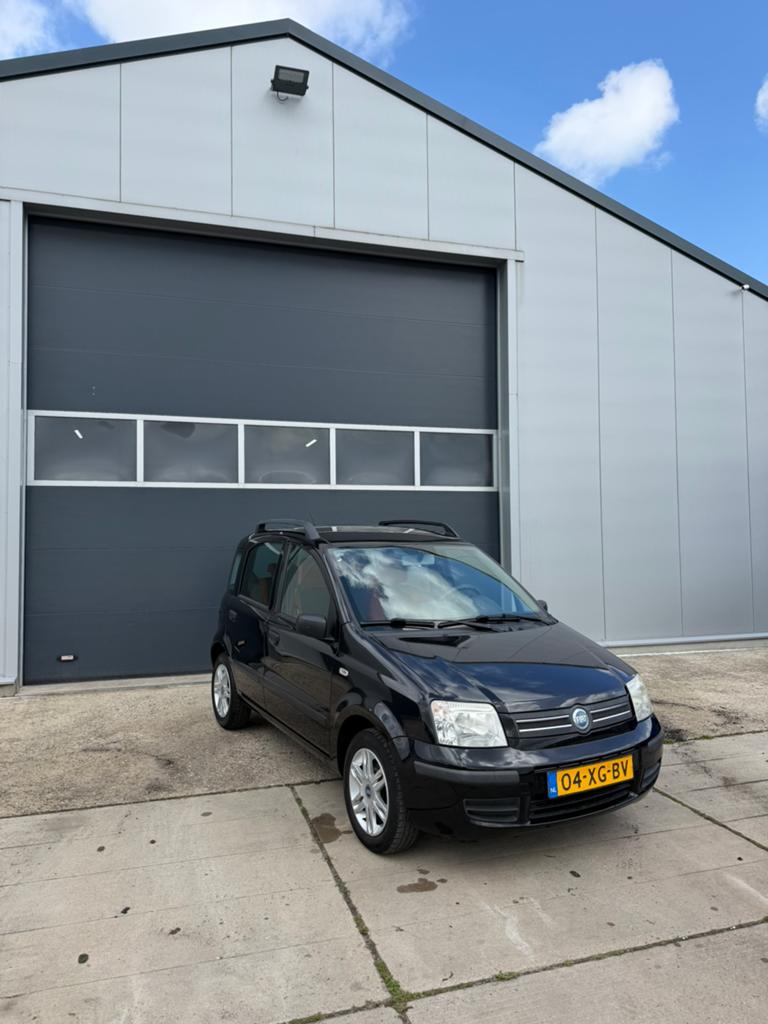 Fiat Panda 1.2 44KW 60PK 2007 Zwart, Stof, Zwart, Origineel Nederlands, Handgeschakeld