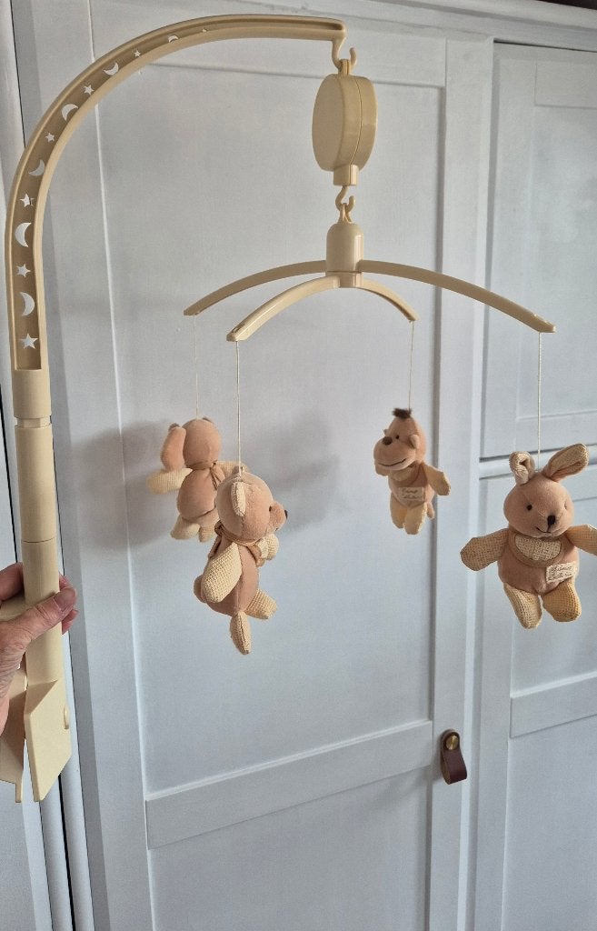Baby box-bed mobile met muziek, Ophalen, Gebruikt, Mobiel, Met geluid