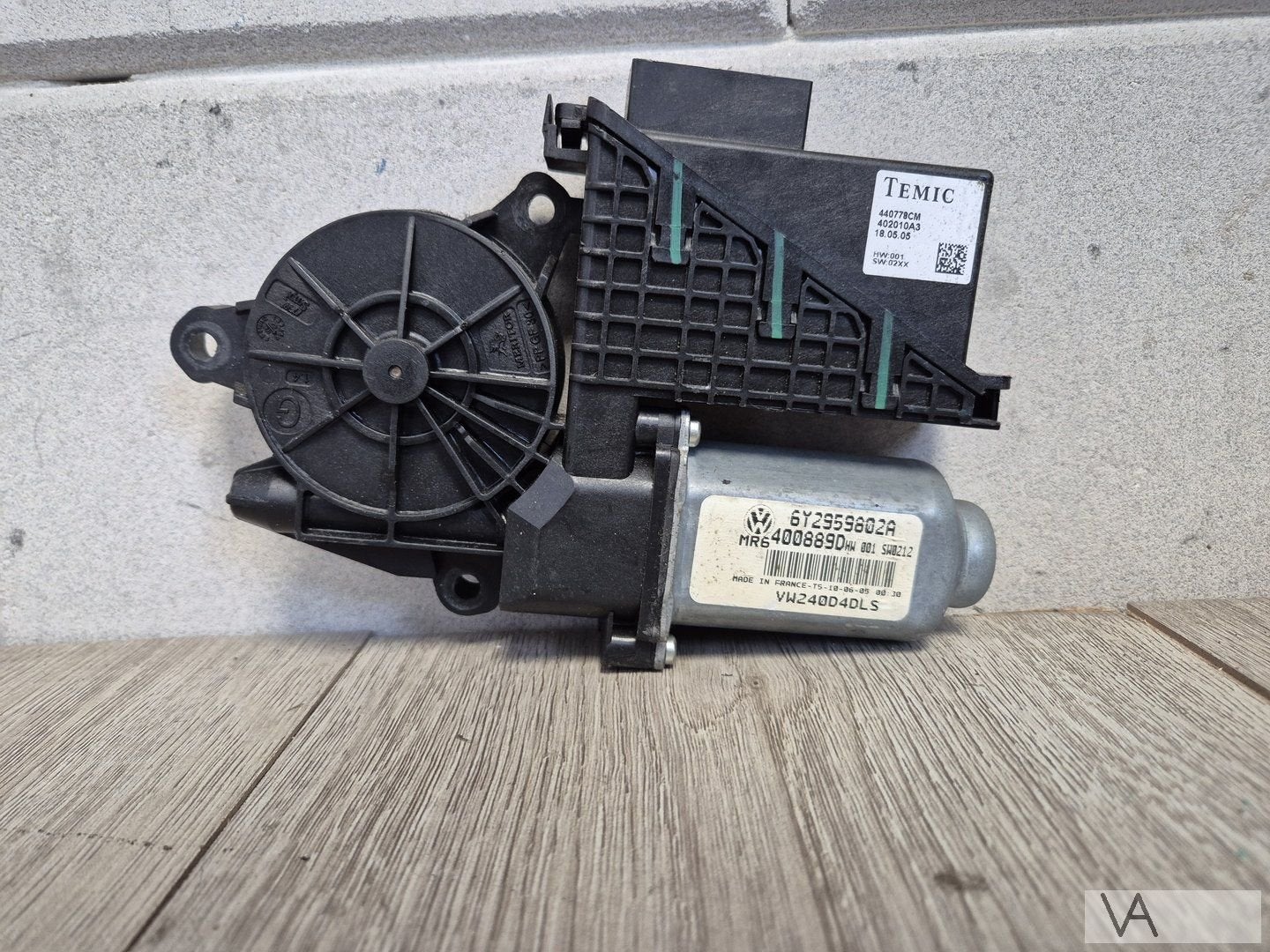 VW Polo 9n3 2005 - 2008 raammotor links voor 4 elek. ramen, Gebruikt, -, Volkswagen, -