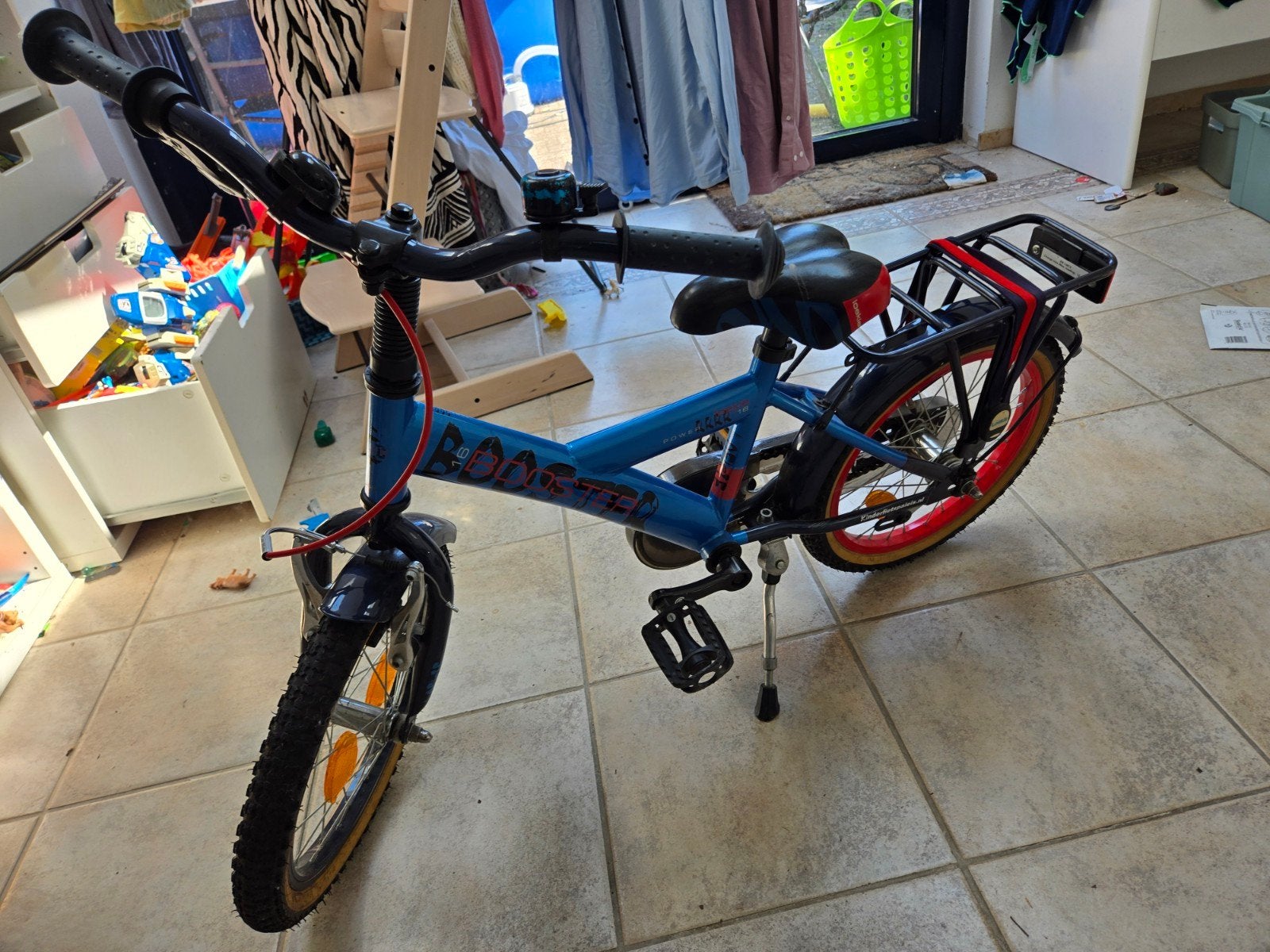 Loekie Booster 16 inch kinderfiets - Blauw, Fietsen en Brommers, Fietsen | Kinderfietsjes, Ophalen
