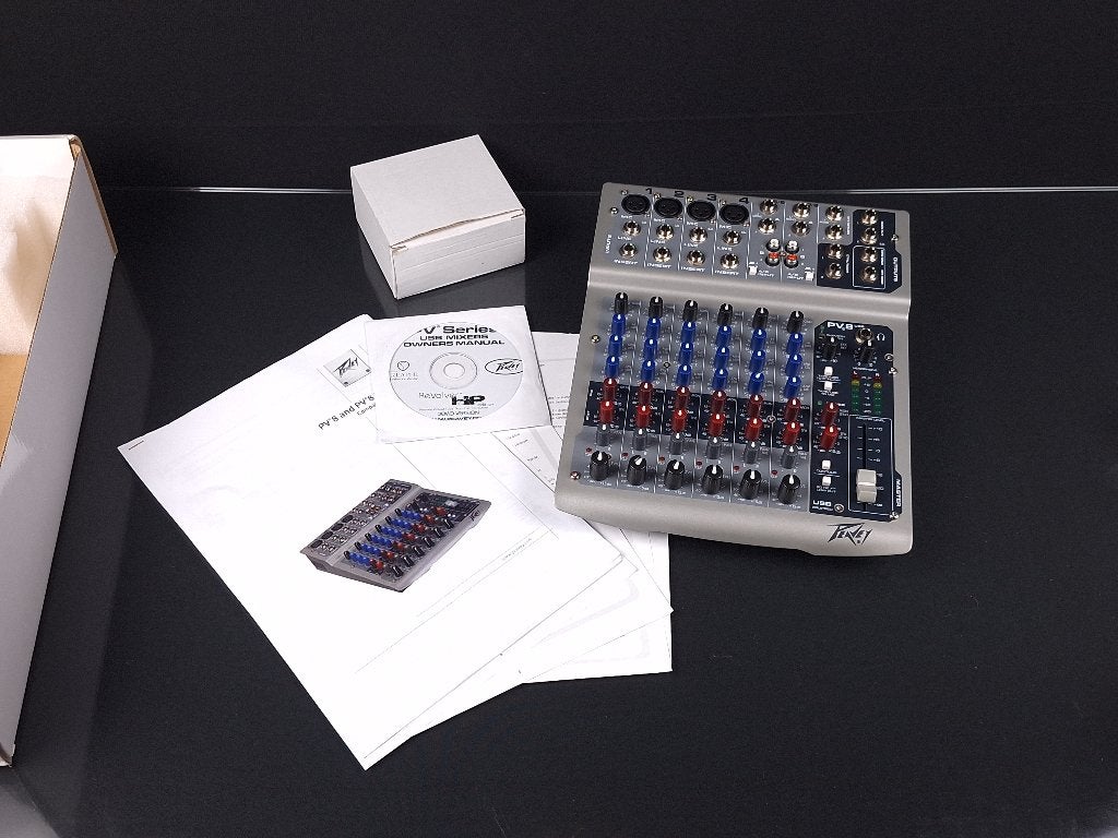Peavey PV8 USB – Nieuw in Doos – Ongebruikt, Ophalen of Verzenden, Zo goed als nieuw, 5 tot 10 kanalen, Microfooningang