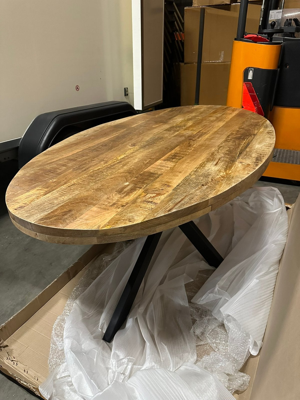 Eettafel Mango 180x100CM NIEUW, Ophalen, Nieuw, 50 tot 100 cm, Overige houtsoorten
