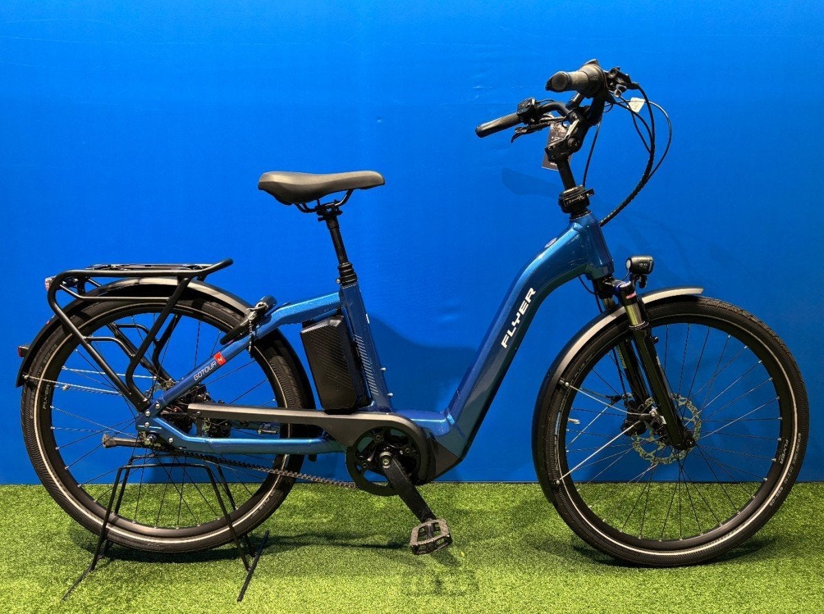 Flyer Gotour 4 7.03 Dames Blauw XS, Fietsen en Brommers, Elektrische fietsen, Gebruikt, -, -, -