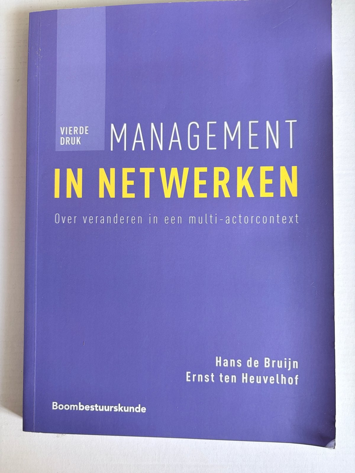 Management in Netwerken - Hans de Bruijn & Ernst ten Heuvelh, Ophalen of Verzenden, Gamma, Zo goed als nieuw, HBO