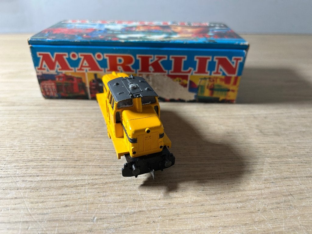 Marklin 3080 Gele Diesellocomotief, Wisselstroom, Gebruikt, Locomotief, Ophalen of Verzenden