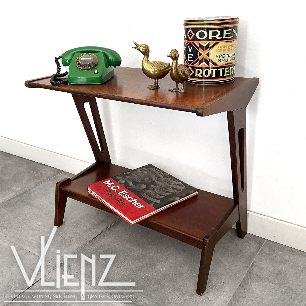Mid Century, vintage Webe audiomeubel, tafel, sidetable, Ophalen, Huis en Inrichting