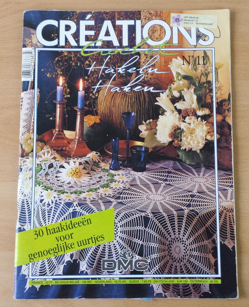 DMC - Créations Haken - nr.11 - 1993, Hobby en Vrije tijd, Breien en Haken, Gebruikt, Ophalen of Verzenden, DMC, Patroon of Boek