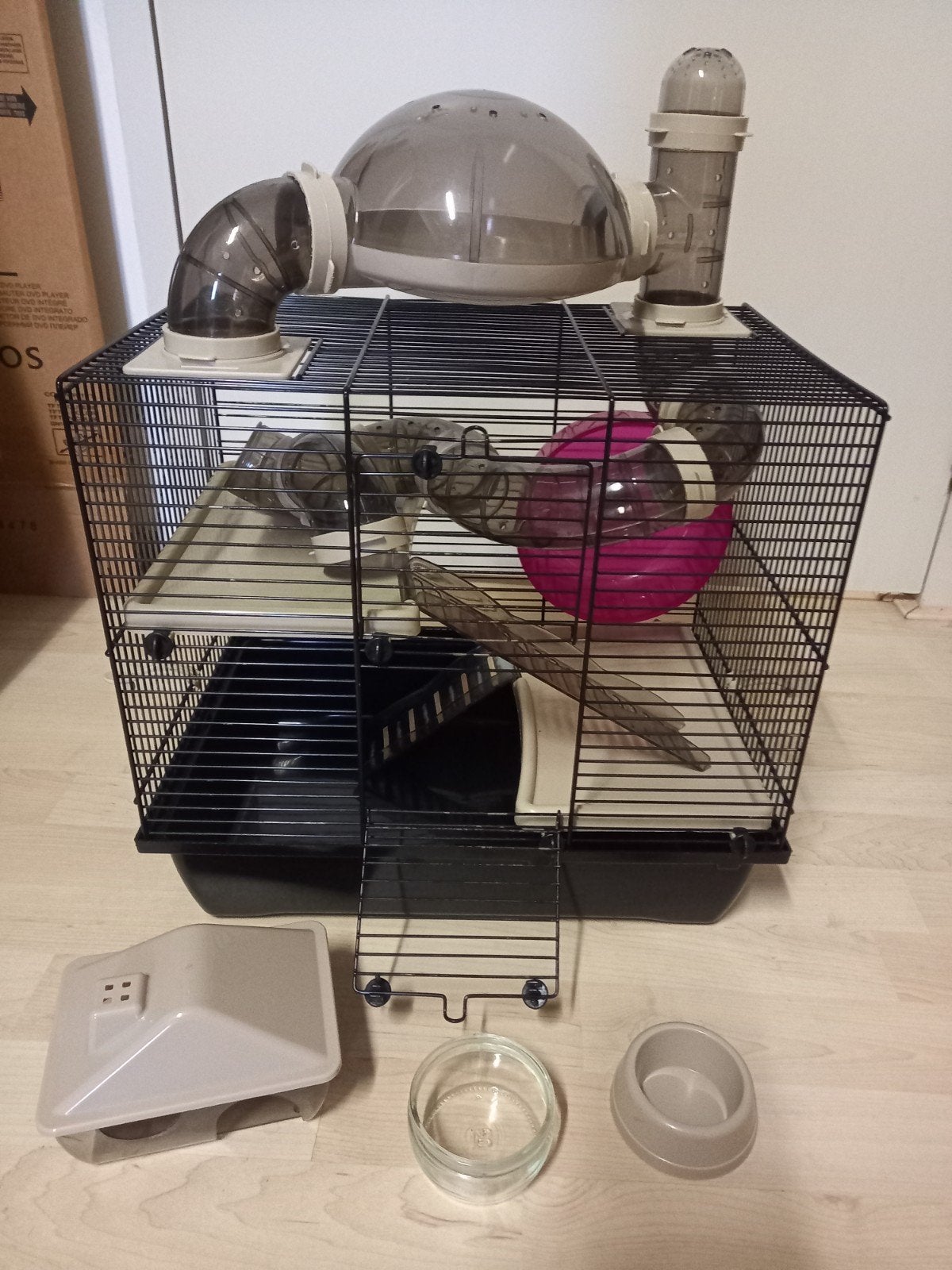Hamsterkooi, Dieren en Toebehoren, Kooi, Gebruikt, Minder dan 75 cm, Ophalen