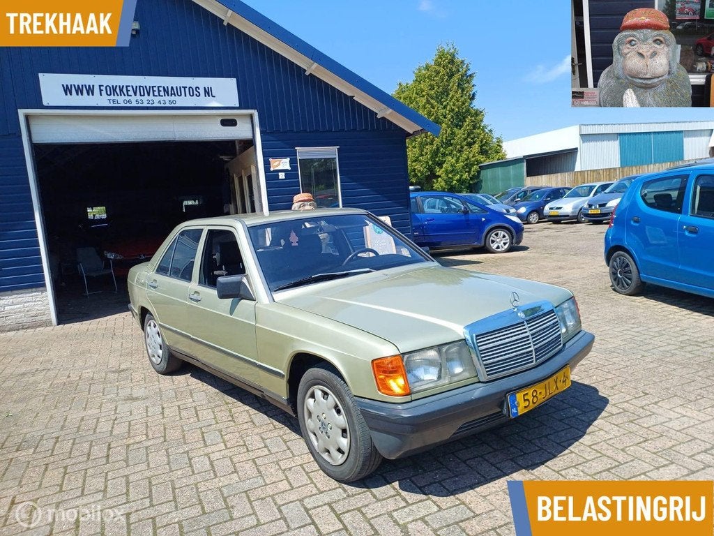 Mercedes 190-serie 2.0 D Beblastingvrij Garantie, alle inrui, Auto's, Oldtimers, Achterwielaandrijving, Mercedes-Benz, Bedrijf