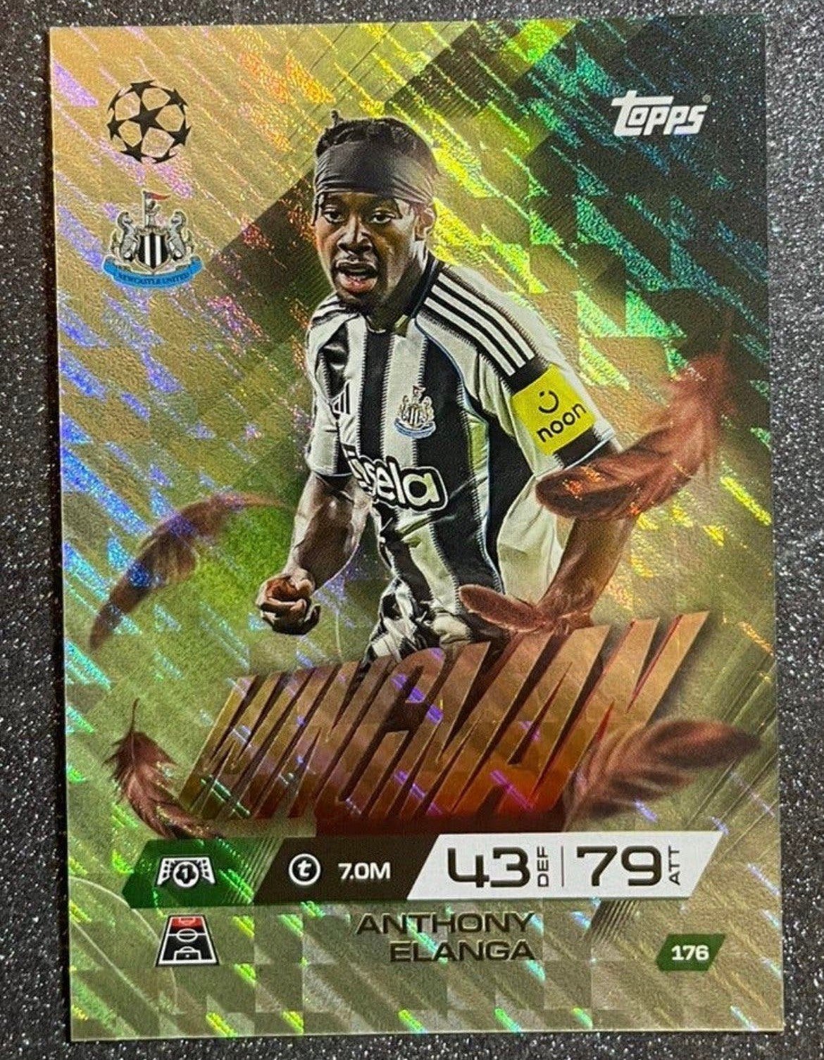 Topps MA EXTRA 25/26   WINGMAN   ELANGA   NEWCASTLE UNITED, Verzenden, Zo goed als nieuw, Plaatje