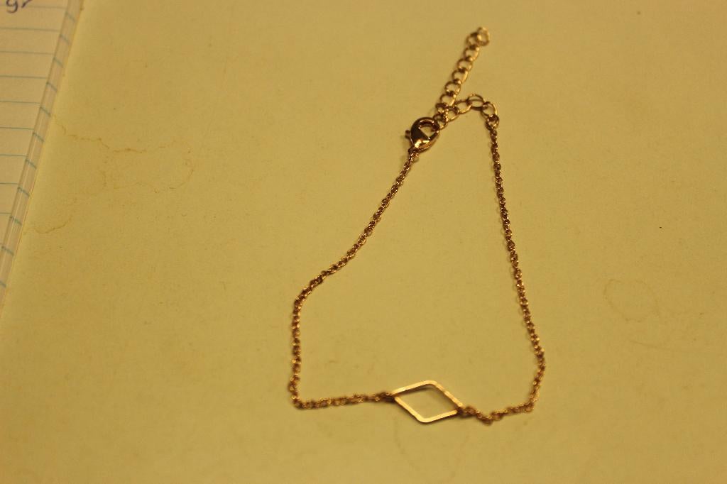 Koperkleurig armbandje met ruitje, Ophalen of Verzenden, Nieuw