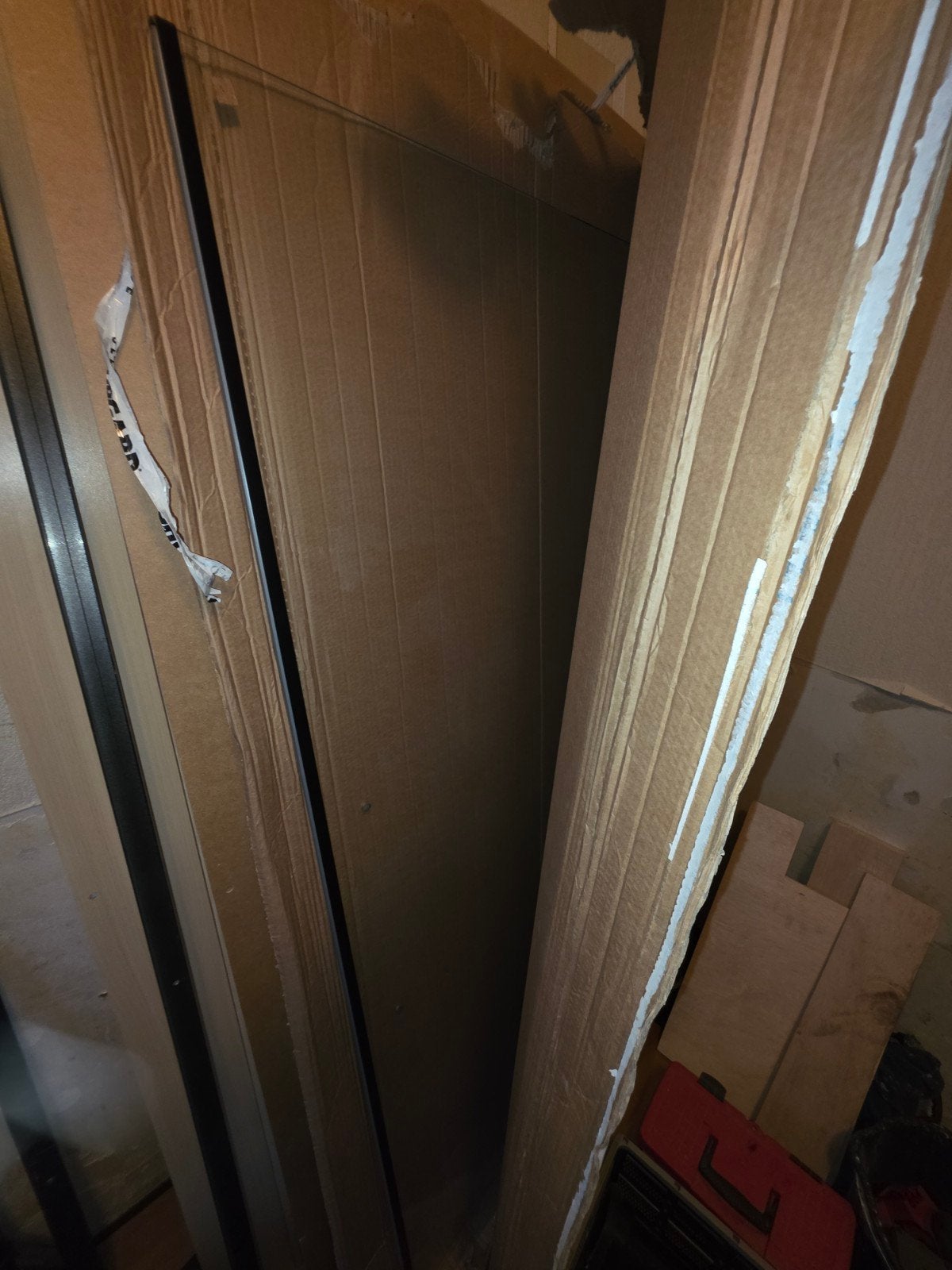 Nieuwe Zwart Deuche deur - Helder Glas Transparant 91-93cm, Doe-het-zelf en Verbouw, Ophalen, 80 tot 100 cm, Binnendeur, Nieuw