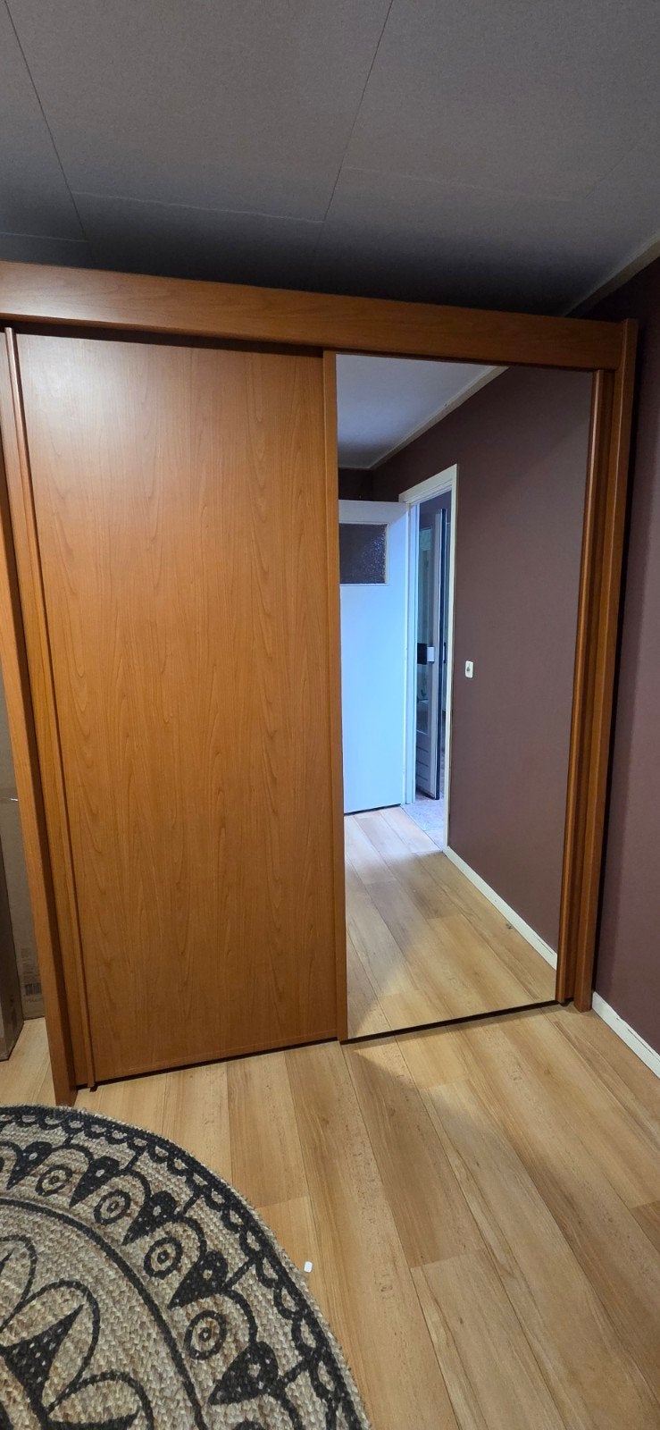 Kast met schuifdeuren - 177x222 cm - Zelf demonteren, Huis en Inrichting, Kasten | Kledingkasten, Ophalen, Gebruikt, 200 cm of meer