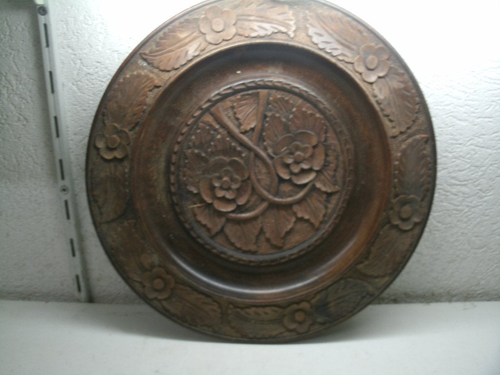 21c houten sierbord 36 cm uit joegoslavie  1970, Ophalen, Overige materialen, Overige stijlen, Overige typen