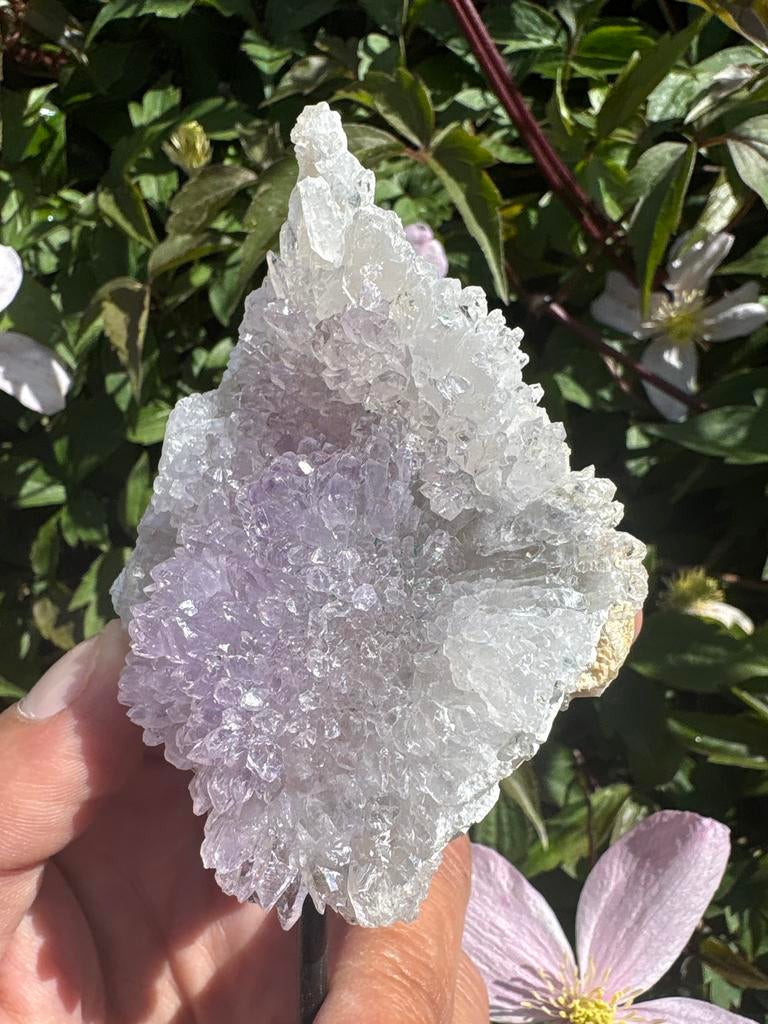 Amethist Roos op standaard, Verzamelen, Mineralen en Fossielen, Verzenden, Mineraal